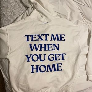 lonely ghost text me when you get home hoodie